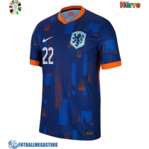 Fotballdrakt Herre Nederland Denzel Dumfries #22 Bortedrakt EM 2024 Kortermet